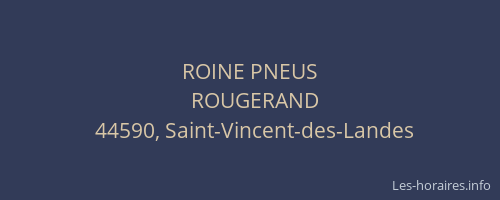 ROINE PNEUS