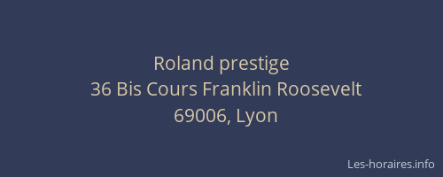 Roland prestige