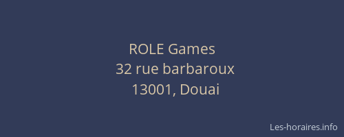 ROLE Games