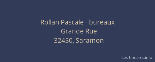 Rollan Pascale - bureaux