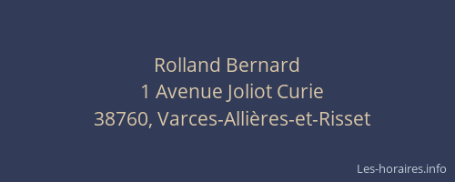 Rolland Bernard