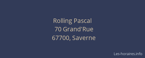 Rolling Pascal