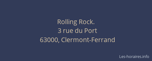 Rolling Rock.