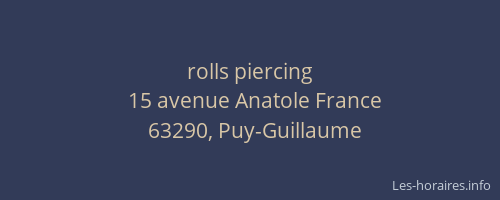rolls piercing