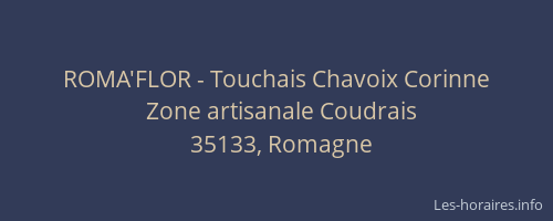 ROMA'FLOR - Touchais Chavoix Corinne
