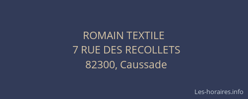 ROMAIN TEXTILE