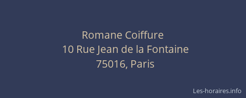 Romane Coiffure