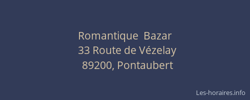 Romantique  Bazar