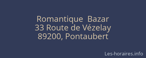 Romantique  Bazar