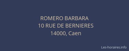 ROMERO BARBARA
