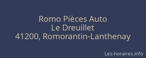 Romo Pièces Auto