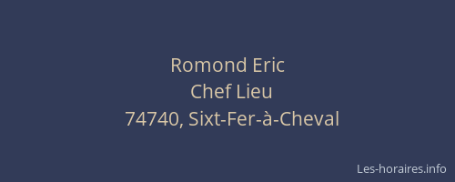 Romond Eric