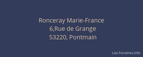 Ronceray Marie-France