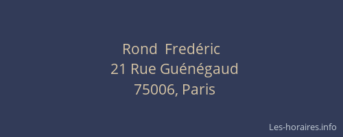 Rond  Fredéric