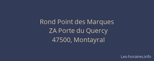 Rond Point des Marques