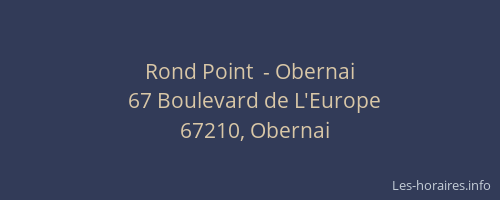 Rond Point  - Obernai