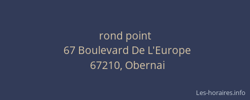 rond point