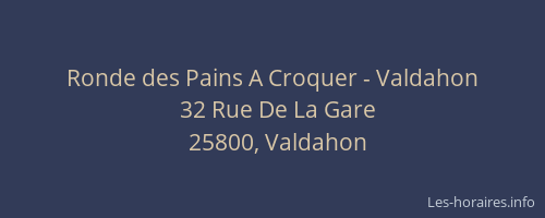 Ronde des Pains A Croquer - Valdahon