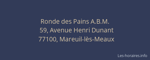 Ronde des Pains A.B.M.