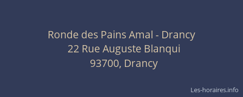 Ronde des Pains Amal - Drancy