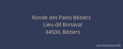 Ronde des Pains Béziers