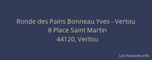 Ronde des Pains Bonneau Yves - Vertou