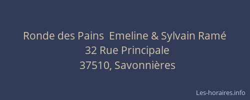 Ronde des Pains  Emeline & Sylvain Ramé