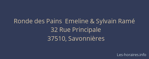 Ronde des Pains  Emeline & Sylvain Ram&eacute;