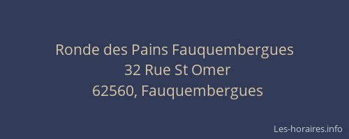 Ronde des Pains Fauquembergues