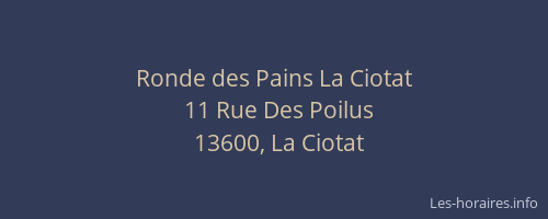 Ronde des Pains La Ciotat