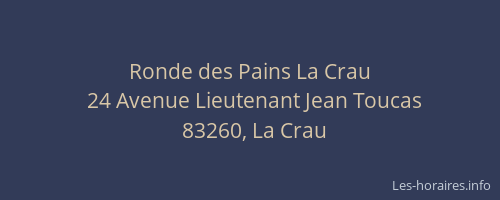 Ronde des Pains La Crau