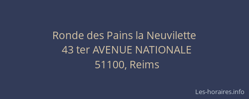 Ronde des Pains la Neuvilette
