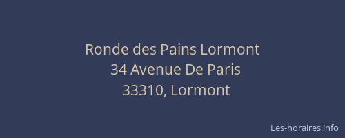 Ronde des Pains Lormont