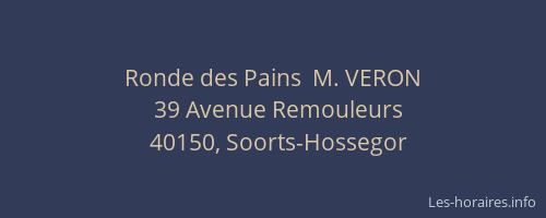 Ronde des Pains  M. VERON