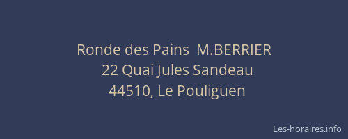 Ronde des Pains  M.BERRIER
