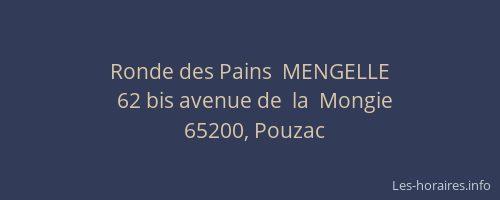 Ronde des Pains  MENGELLE
