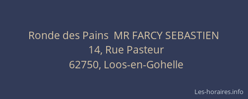 Ronde des Pains  MR FARCY SEBASTIEN