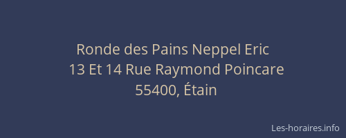 Ronde des Pains Neppel Eric