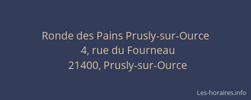 Ronde des Pains Prusly-sur-Ource