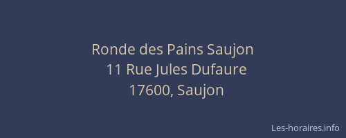 Ronde des Pains Saujon