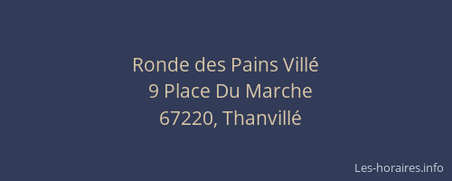 Ronde des Pains Villé