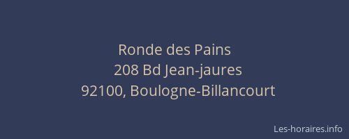 Ronde des Pains
