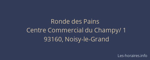 Ronde des Pains