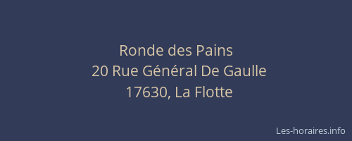 Ronde des Pains