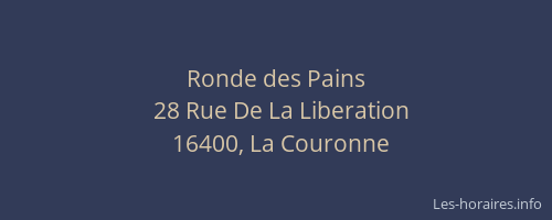 Ronde des Pains