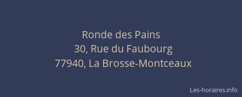 Ronde des Pains