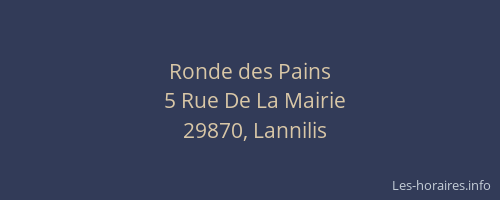 Ronde des Pains