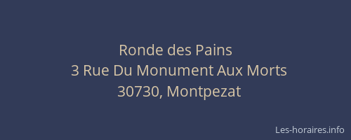 Ronde des Pains