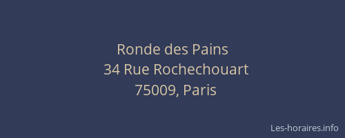 Ronde des Pains
