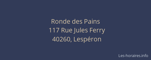 Ronde des Pains
